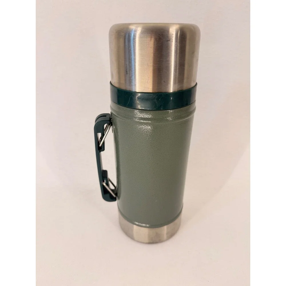 Stanley Classic Legendary Vacuum Food Jar 24oz Hammertone Green Thermos 0.7L - Picture 3 of 11